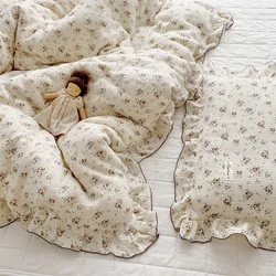 Juego de cama bebé muselina vintage – Funda nórdica, sábana y almohada