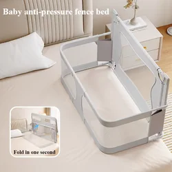 Cuna plegable para bebé con ventana de malla transpirable