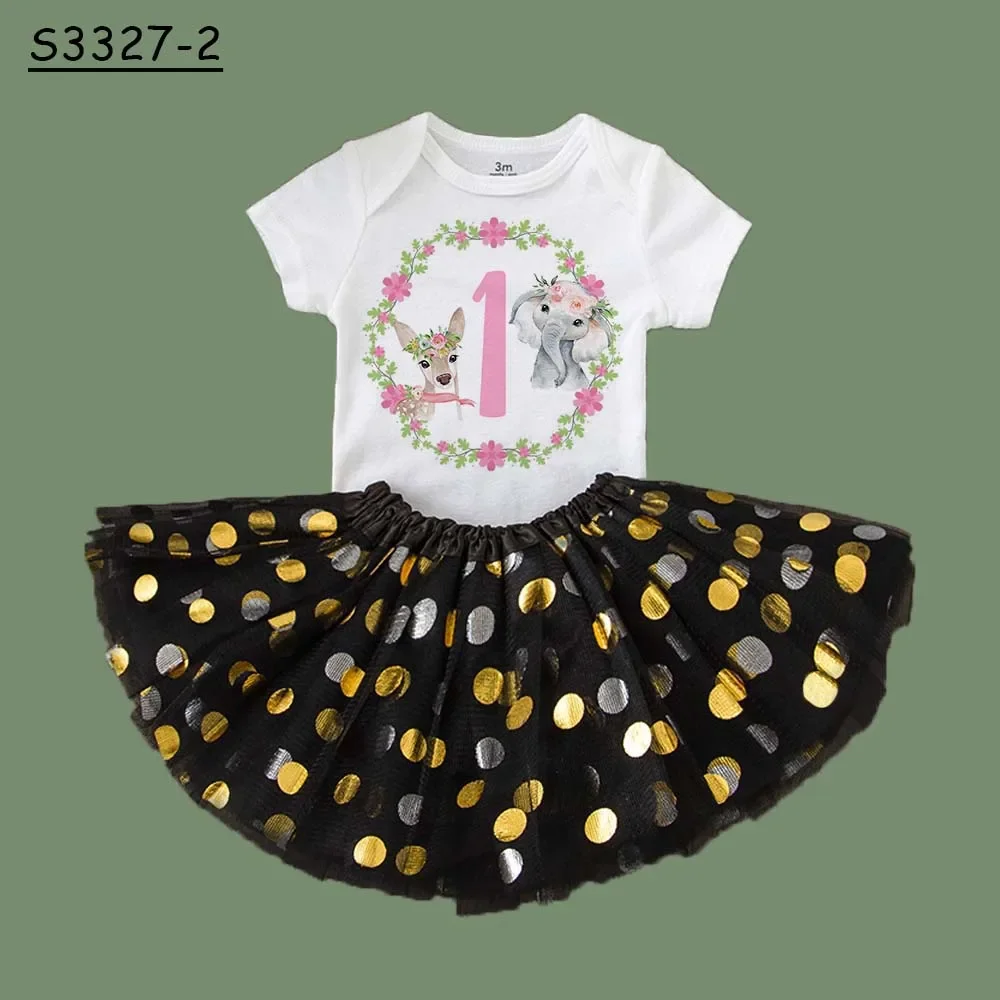 Vestido con tutú para niña recién nacida y falda con bodys - imagen 4