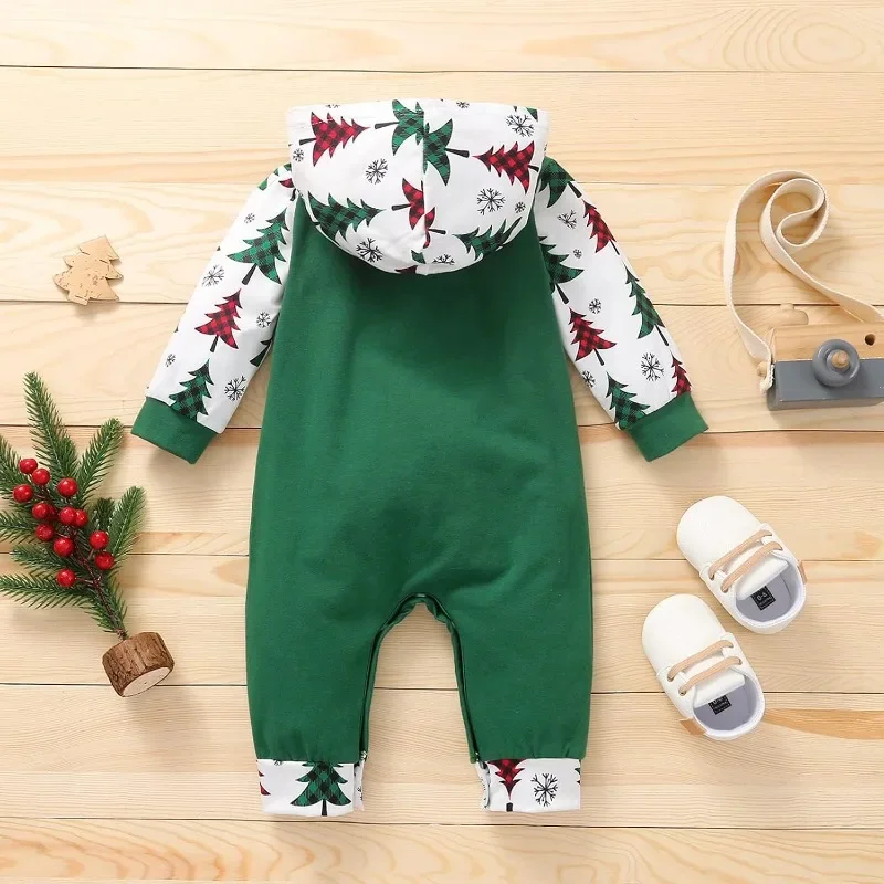 Mameluco Navidad bebé con capucha y bolsillos - imagen 2