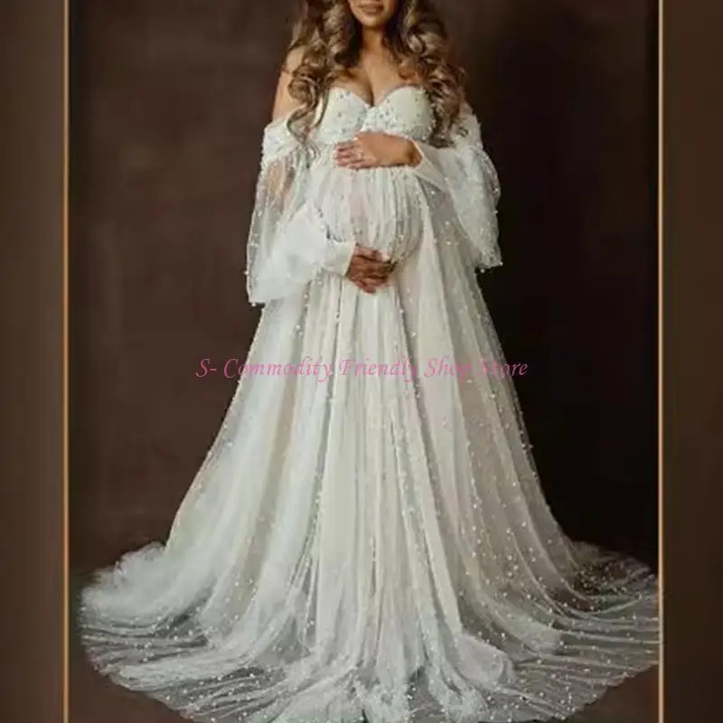 Vestido largo elegante para madre – Sesión de fotos al aire libre - imagen 3