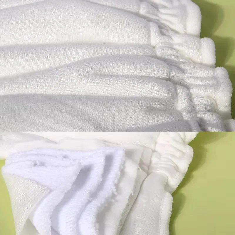 Pañales de tela de bambú reutilizables para recién nacidos - imagen 4