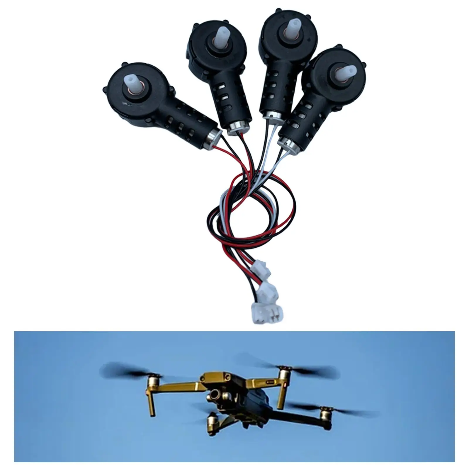 4 Pieces RC Drone Motor Parts for E88Pro DIY Accessories Accessory Helicopter Quadcopter DIY Modified RC Drone Spart Parts