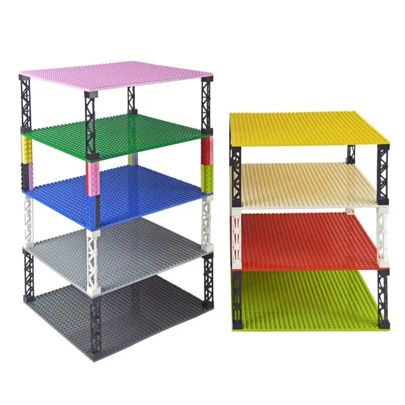 Bloques de construcción multifuncionales, bloques de columna de soporte multicapa apilables, compatibles con juguetes de arquitectura, regalos de navidad - imagen 3