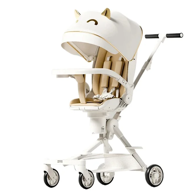 Cochecito de viaje plegable ligero con asiento giratorio 360 grados - imagen 2