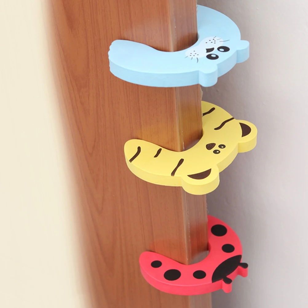 10 Uds protectores pestillo puerta dedo pellizco protector Anti- pellizco niño - imagen 3