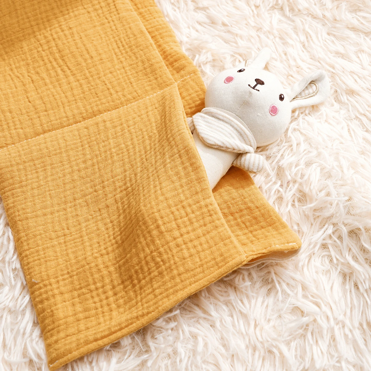 Elinfant-Bolsa de almacenamiento para cabecera de cama de bebé, 100% algodón, organizador de cuna, bolsa colgante para botellas, pañales, juguetes, bolsa colgante para cochecito - imagen 4