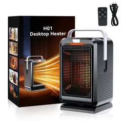 Calefactor portátil PTC con control remoto – Calor y frío rápido