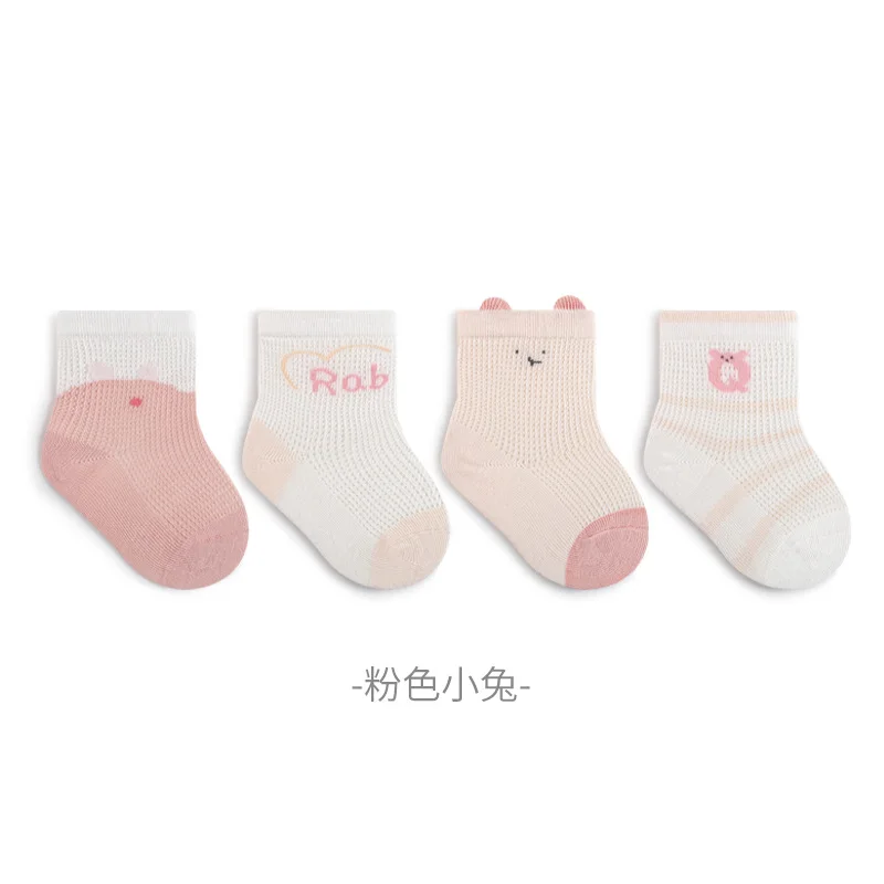 Calcetines bebé con orejas de conejo y ratón, suaves, elásticos - imagen 4