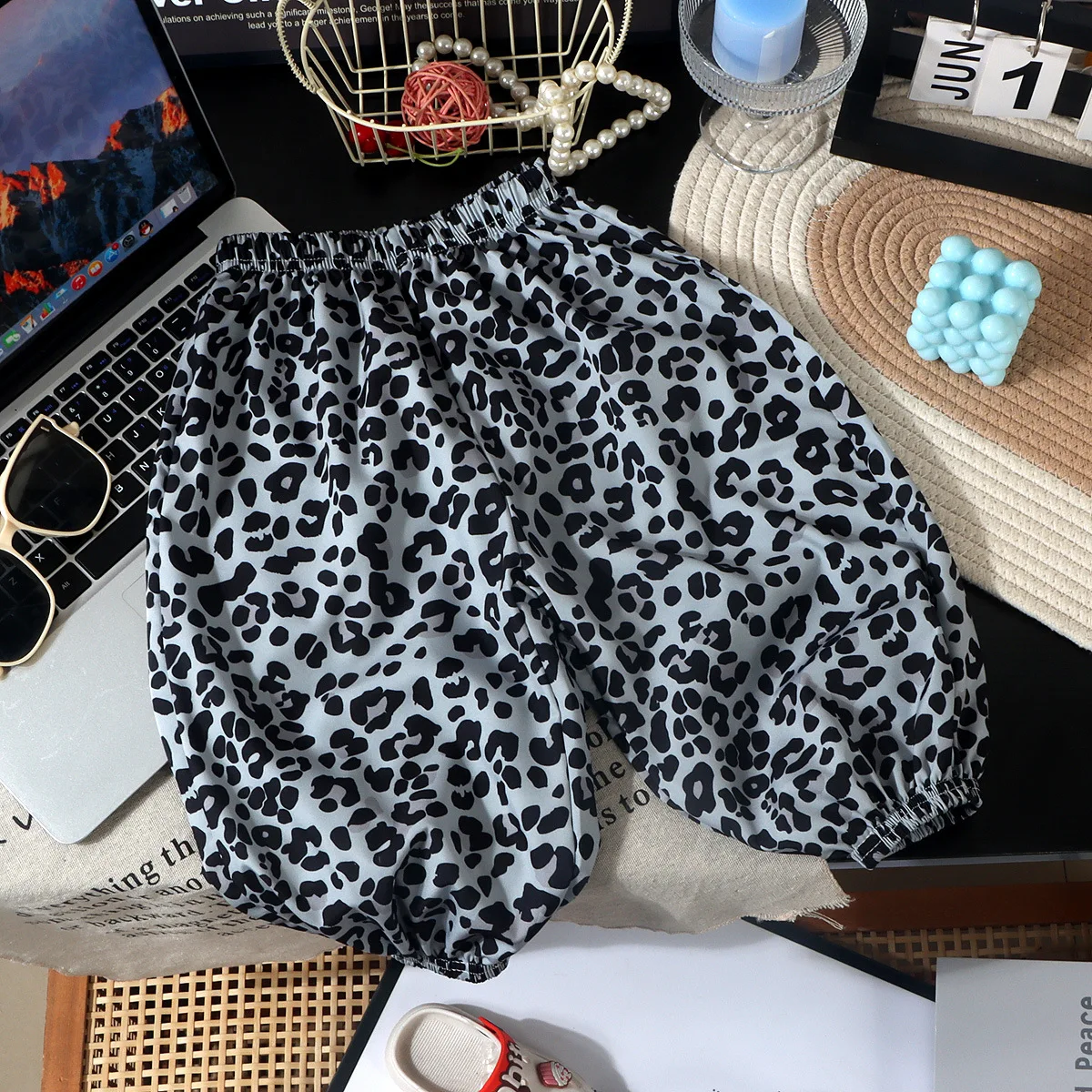 Pantalones de bebé con estampado de puntos estilo coreano para verano - imagen 3