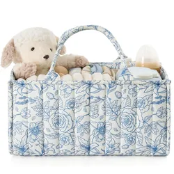 Bolso pañalero floral grande capacidad multifuncional portátil
