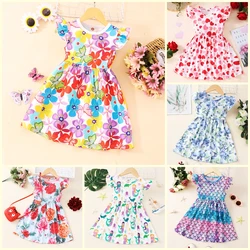 Vestido de verano con estampado floral para niña