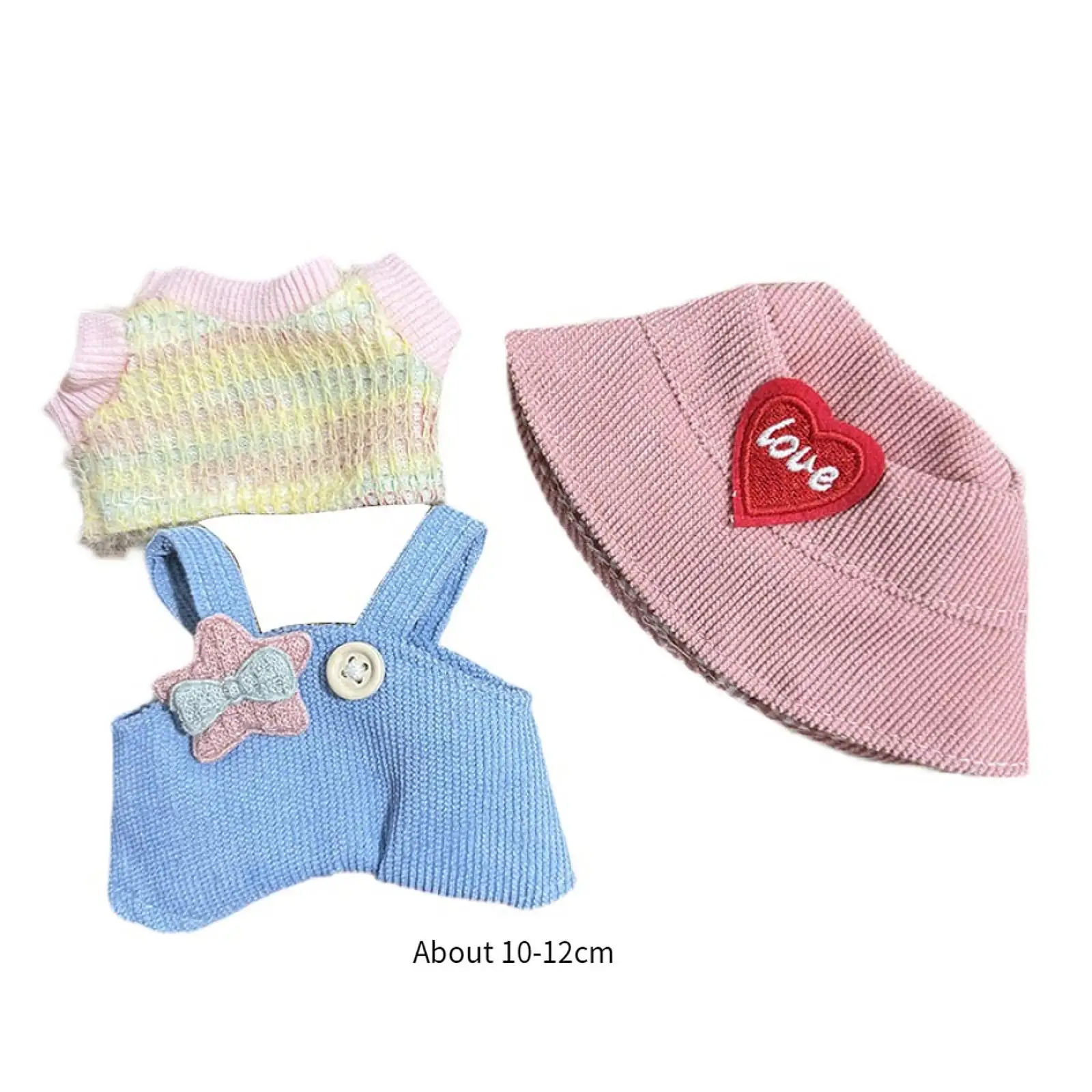 Doll Clothes for 15cm Plush Doll Doll Outifits,DIY,Costumes,Photo Props Dress up Soft Doll Clothing