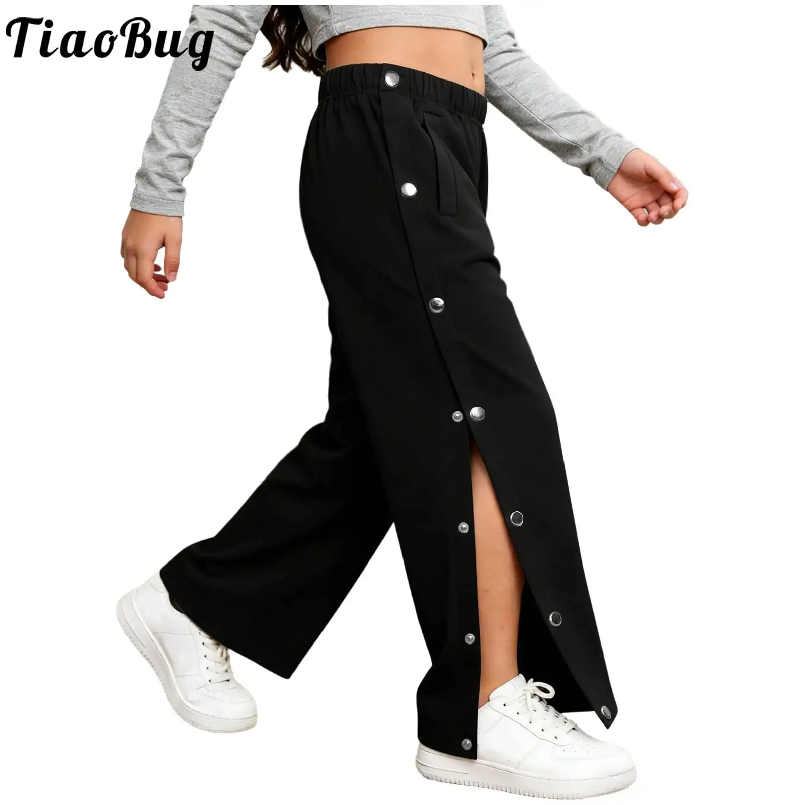 Pantalones adaptables con botones laterales para necesidades especiales