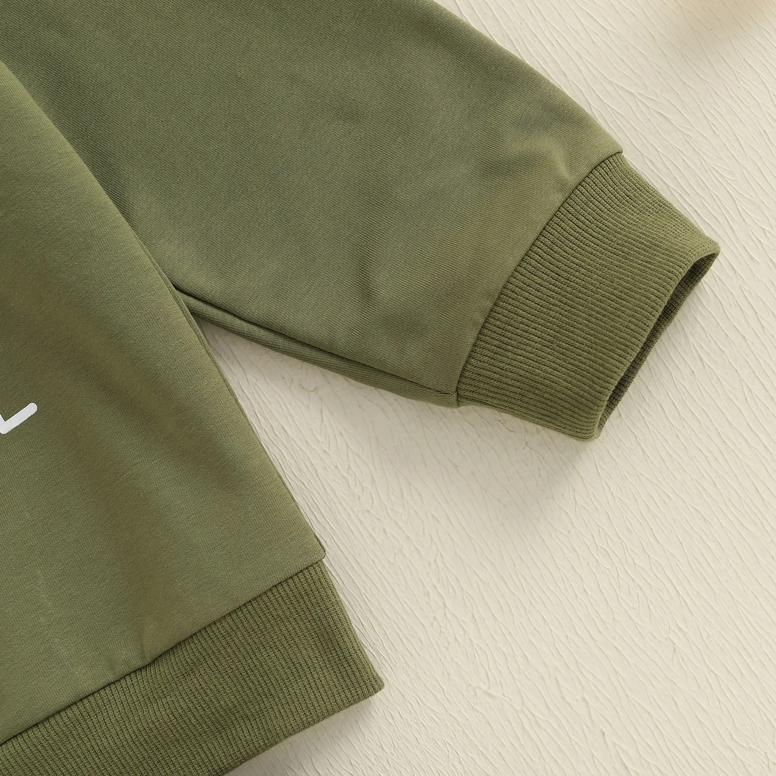 SUNSIOM Conjunto de 2 piezas de sudadera de manga larga con estampado de letras para niño pequeño de 1 a 5 años - imagen 4