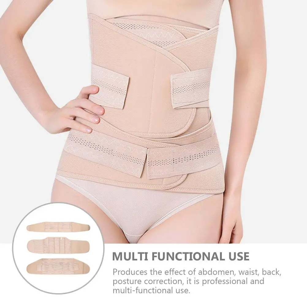 Cinturón para el vientre posparto, faja Abdominal, resistente al desgaste, ligero, elástico, diseño Flexible, 3 uds. - imagen 4