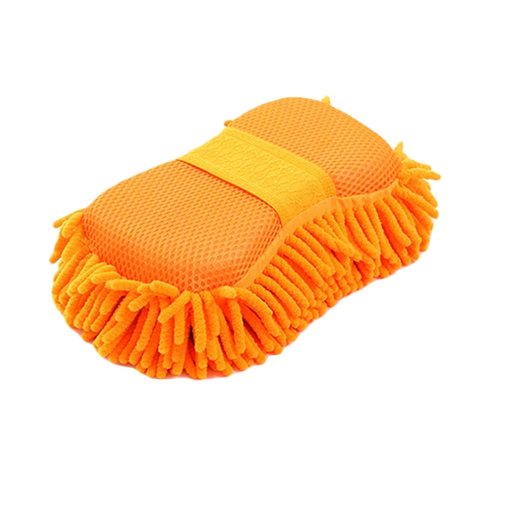 Cepillo de lavado para el cuidado del Chenille, esponja para lavado de coches, almohadilla de microfibra para lavado de coches, toalla de lavado, guantes para automóvil, accesorios de estilismo, Gadget - imagen 5
