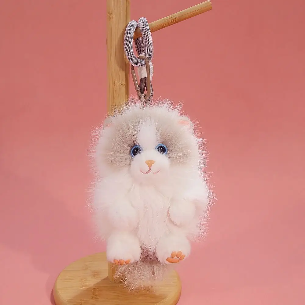 Llavero felpa suave diseño gato cachorro kawaii adorable seguro - imagen 5