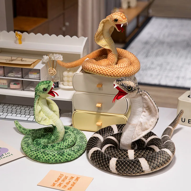 Peluches de serpiente para decoración del hogar – diseño colorido - imagen 4