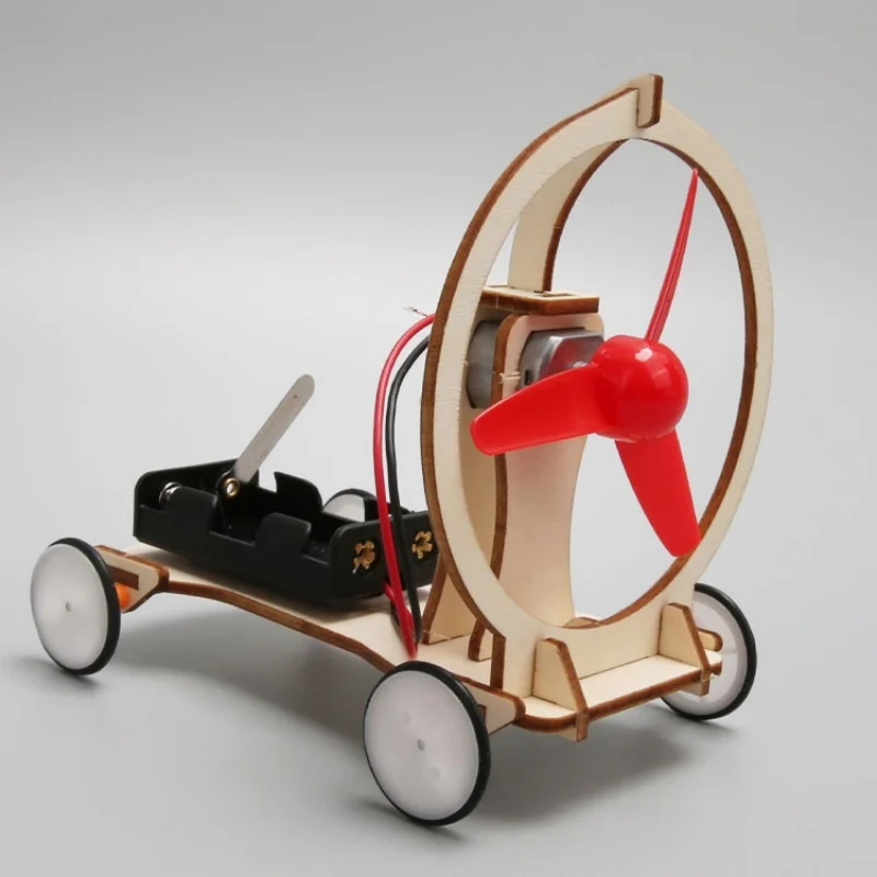 Turbina eólica eléctrica de madera DIY, juguete para niños, juguetes de ciencia física, herramienta Experimental, Kit de vástago, aprendizaje educativo para regalo de chico - imagen 4