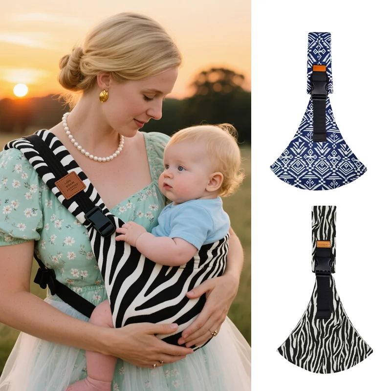 Portabebés con eslinga ajustable, cinturón cruzado para bebé, asiento de cadera, soporte ergonómico, cinturón de transporte portátil para recién nacido al aire libre