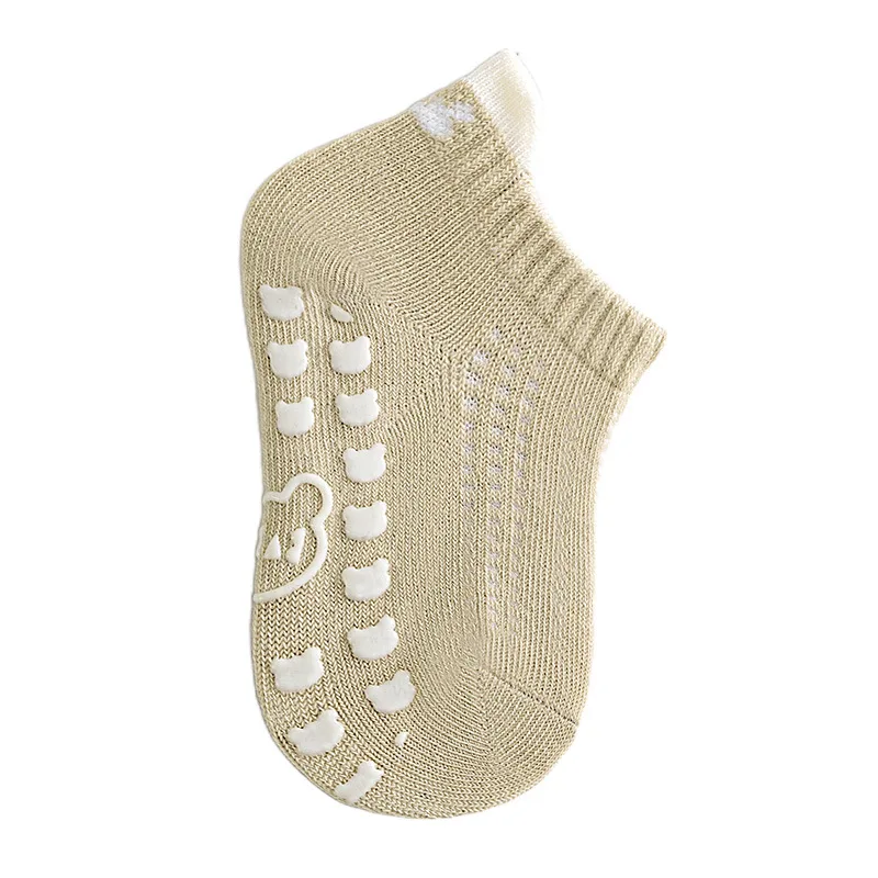 Calcetines de suelo para recién nacidos, calcetines cortos antideslizantes con bonitos dibujos para niños y niñas, calcetines transpirables de algodón para caminar para primavera y otoño de 0 a 3 años - imagen 5