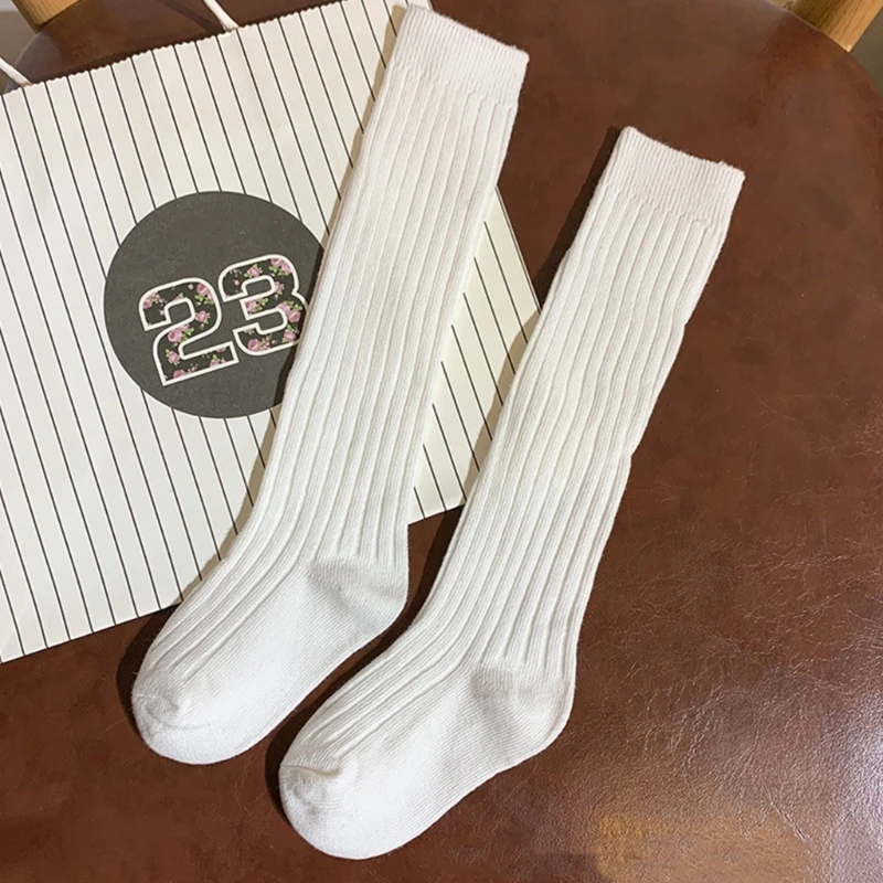 Calcetines para niños de tubo medio de algodón puro Primavera Verano niños y niñas calcetines blancos finos calcetines transpirables para bebés - imagen 4