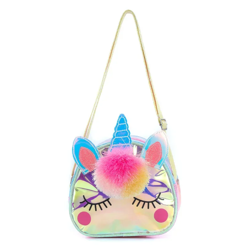 Bolso de unicornio de dibujos animados para niños: lindo diseño cruzado/de un solo hombro, ¡ide para el almacenamiento escolar! Adorable, práctico: compañera perfecta - imagen 4