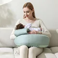 Blue nursing pillow