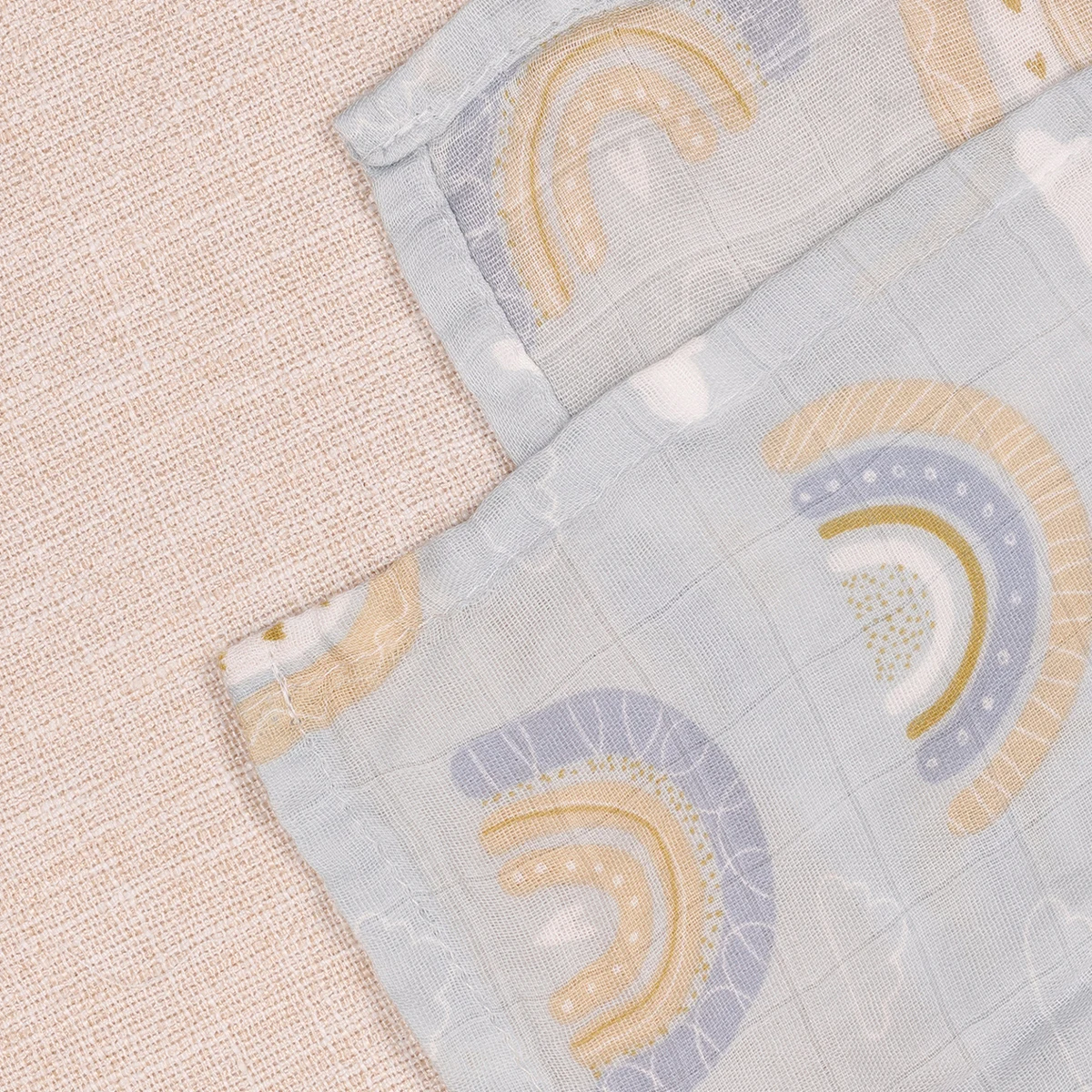 Juego de 5 uds de 60x60cm, toalla de tela para eructar de alimentación multiusos, mantas de muselina de algodón de bambú súper suaves, conjunto de tela para eructar para bebé - imagen 5