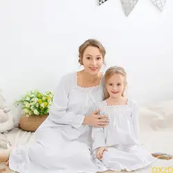 Camisón de noche de algodón transpirable estilo princesa para niña