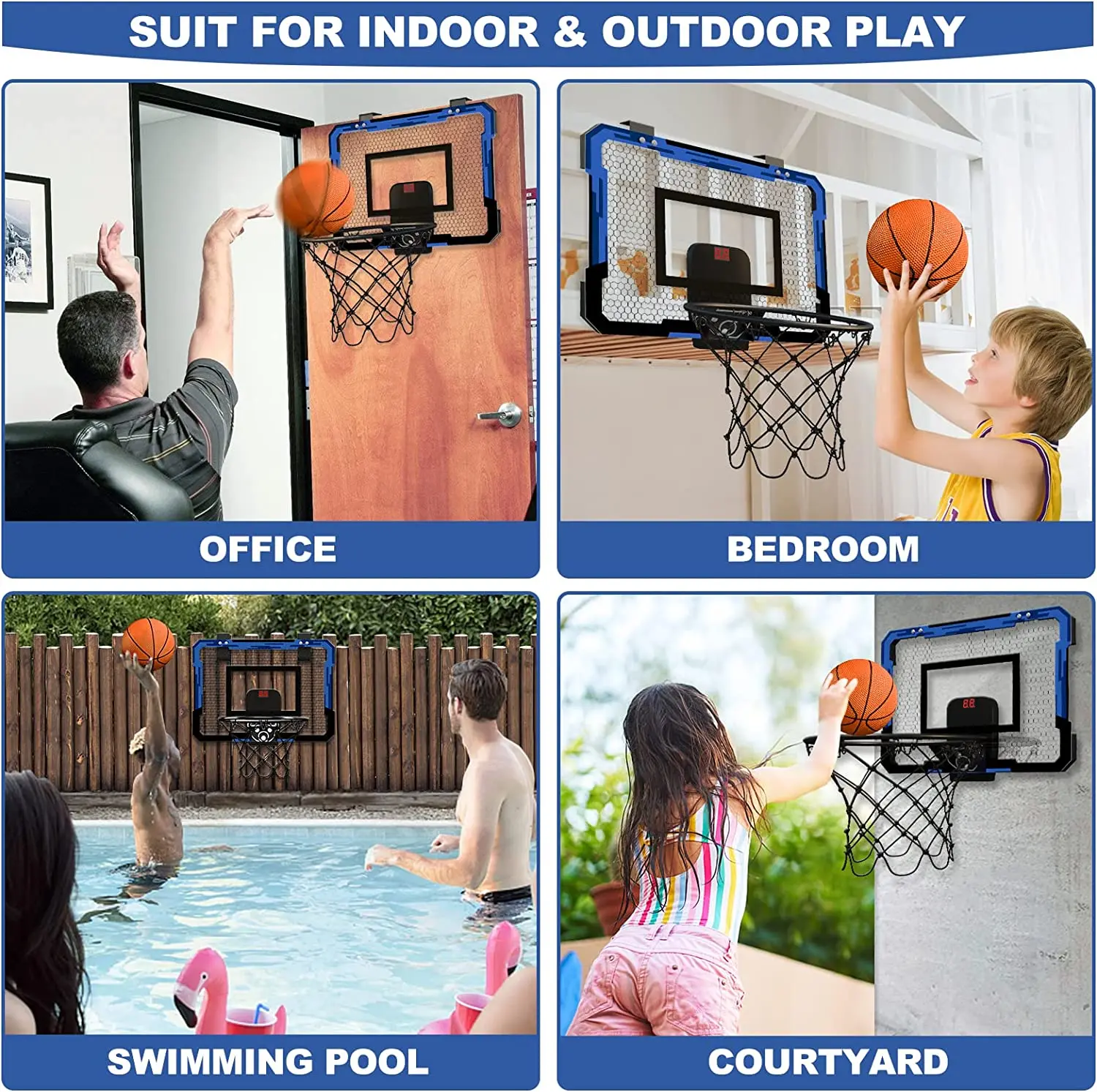 Canasta infantil de baloncesto para montar en pared - imagen 5