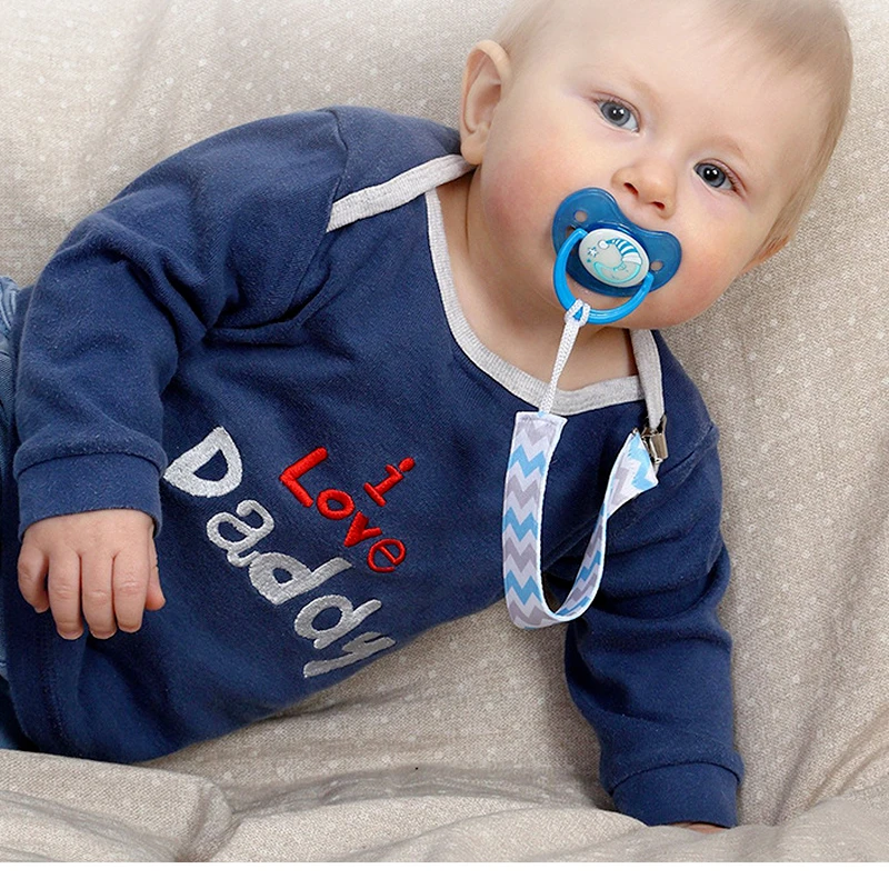 4 unids/lote de Clips para chupete de bebé, cadena de algodón, soporte para chupete, Chupetas, hebilla anticaída, correa, soporte para pezones para alimentación infantil