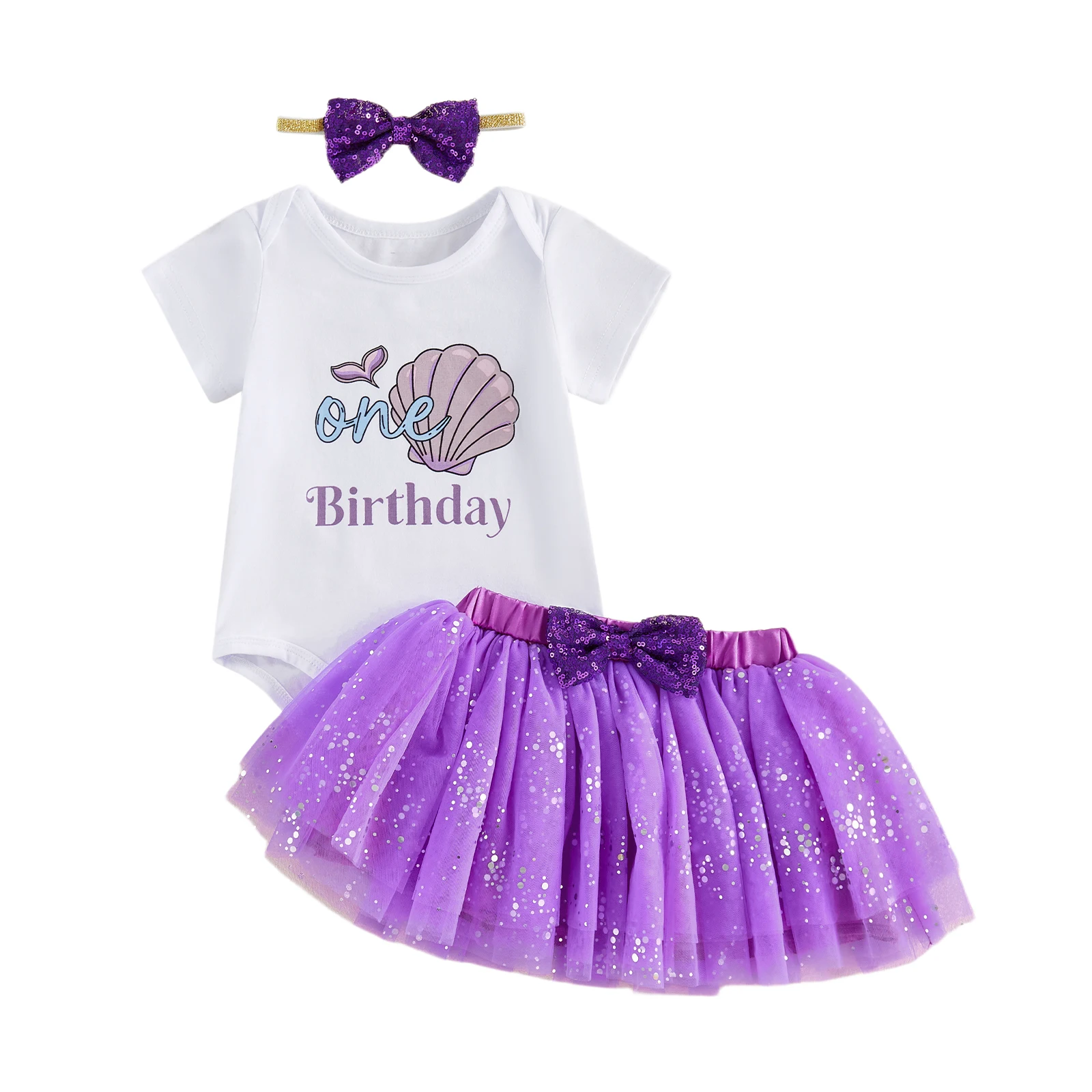 Conjunto de falda de tul con lentejuelas para fiesta y cumpleaños - imagen 2