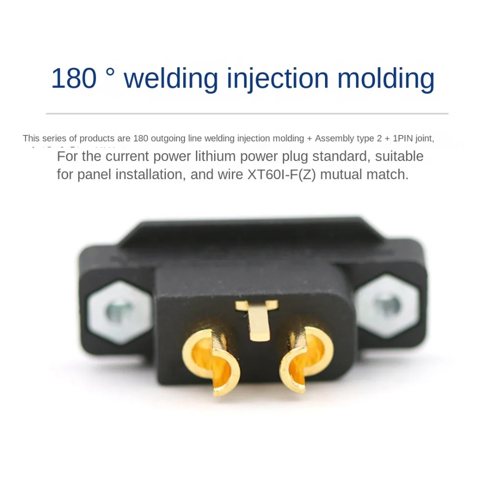 2 uds Amass XT60I serie enchufe señal de alta corriente 2 + 1 XT60IE-M XT60IPW-M latón chapado en oro fácil de instalar enchufe de Cable - imagen 4