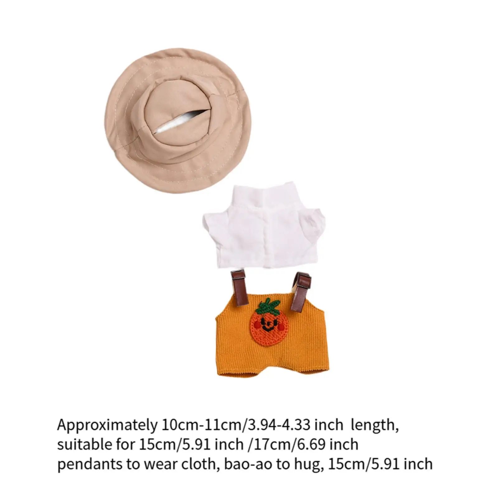Clothing Set for 15cm And 17cm Stuffed Animals, Dress Up Accessories