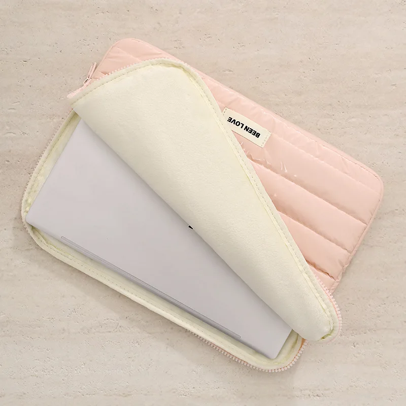Funda hinchada para ordenador portátil de 13/14 pulgadas, funda para portátil para MacBook Air iPad Pro, bolsa para tableta, funda blanda para portátil - imagen 4