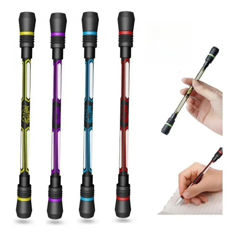 Bolígrafos giratorios para aliviar el estrés, bolígrafo de Gel suave de 0,5 MM para estudiantes de primaria, regalo divertido de fácil giro, 10 Uds.