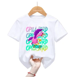 Opila Bird camiseta divertida de monstruos calle para niños y niñas