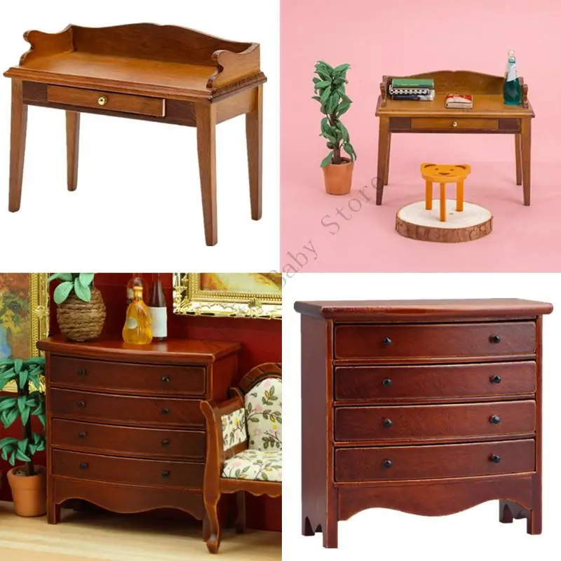 Gabinete de madera para casa de muñecas – Mueble decorativo infantil - imagen 3