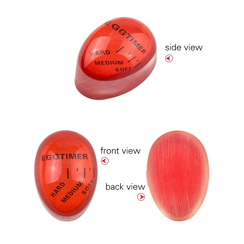 Temporizador de huevos electrónico rojo para cocinar a la perfección
