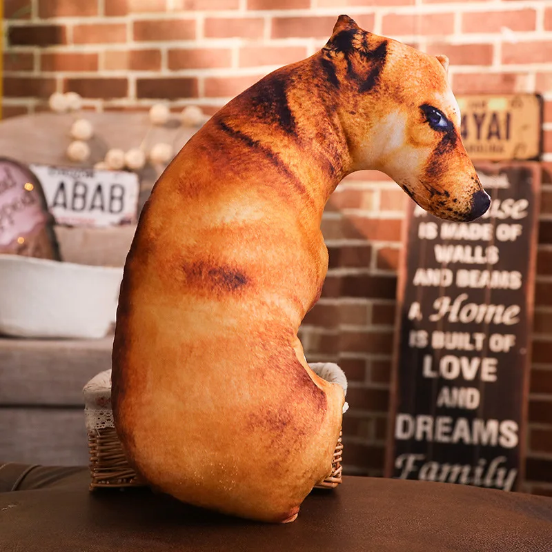 Almohada infantil 3D con diseño curvo realista de perro - imagen 2