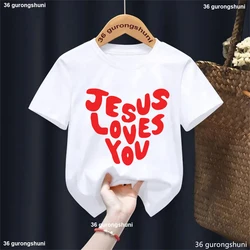 Camiseta Jesús te ama para niños - Verano