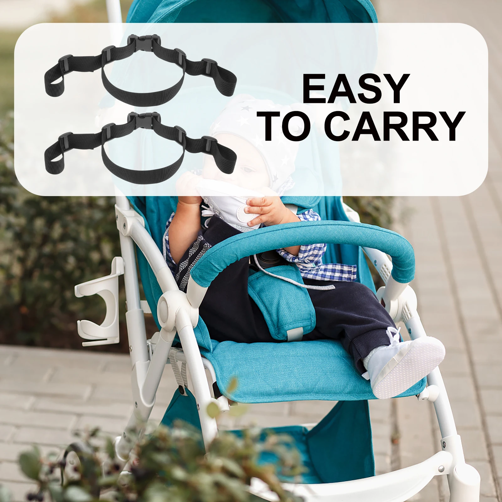 Correas para silla alta, correa de seguridad de repuesto ajustable para silla de niños pequeños, arnés de cochecito de bebé, arneses de seguridad para niños pequeños, 2 uds. - imagen 3