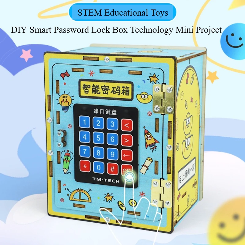 Kit de vástago de caja de seguridad inteligente DIY, tecnología de ciencia electrónica, Mini proyectos, juguete educativo de aprendizaje para el aula para niños de 10 a 16 años - imagen 2