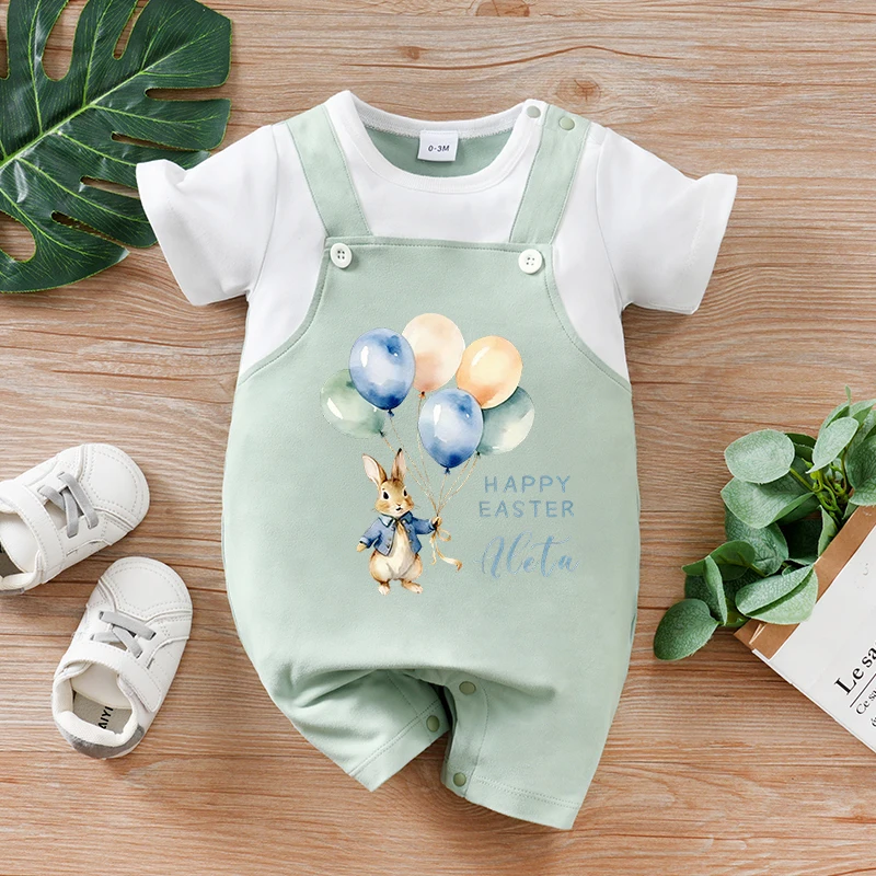 Mono verano bebé con estampado de conejito Pascual - imagen 5