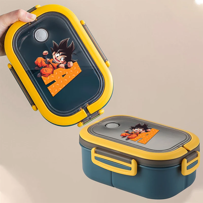 Dragon Ball Goku Bento lonchera para niños lindos contenedores de almacenamiento de alimentos para estudiantes cajas de cena de Picnic escolar regalos para niños