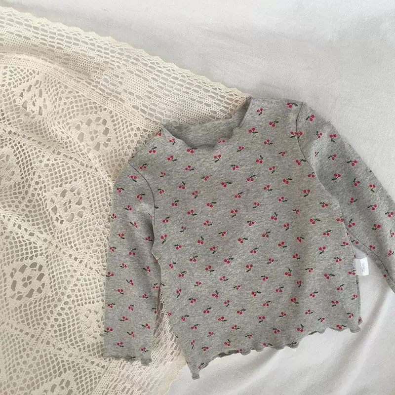 Blusa floral de algodón para niña primavera
