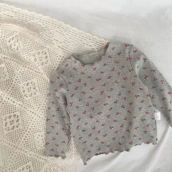 Blusa floral de algodón para niña primavera