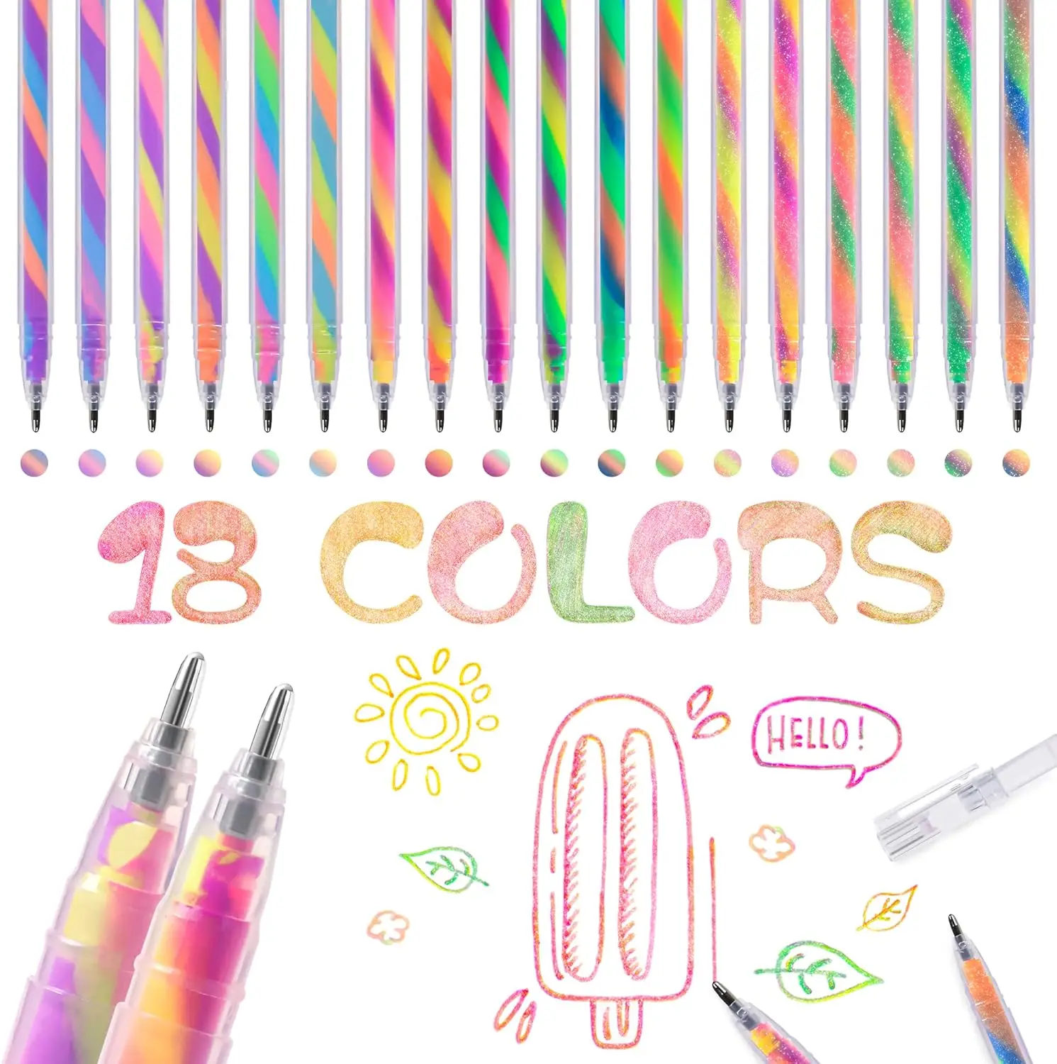 Bolígrafos gel mágicos cambiantes de color Kawaii para colorear - imagen 4